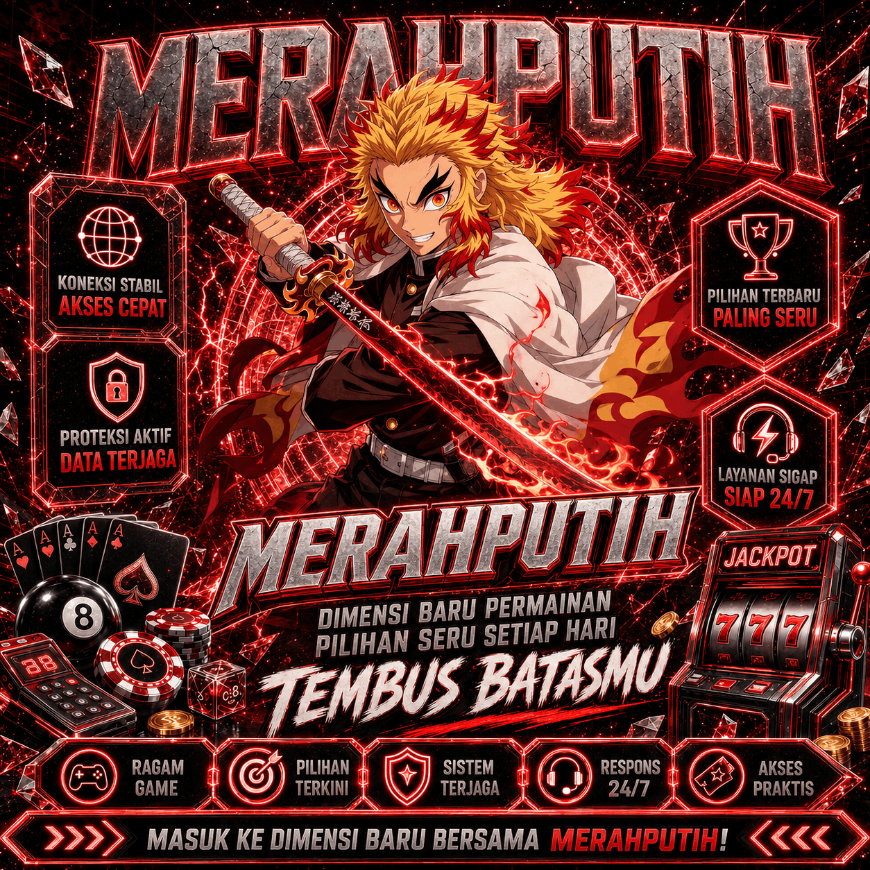 MERAHPUTIH ✦ Ragam Game Slot Online Bertema Menarik by Hey siriusly